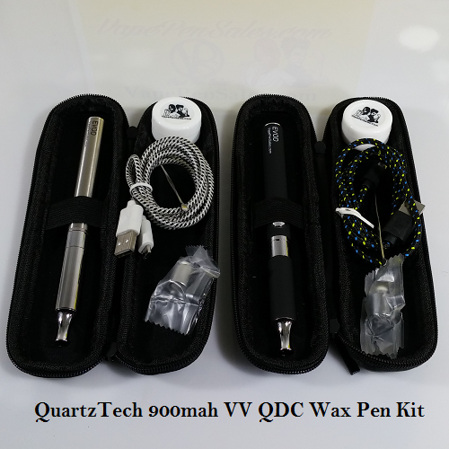 Quartz Tech QDC Wax Pen Kit - Quartz Dual Coil Metal Sleeve Wax Vape Pen Kit - Vape Pen Sales - 1