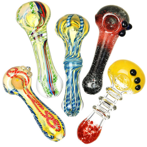 Variety Spoon Pipes 4 - 6 Inches