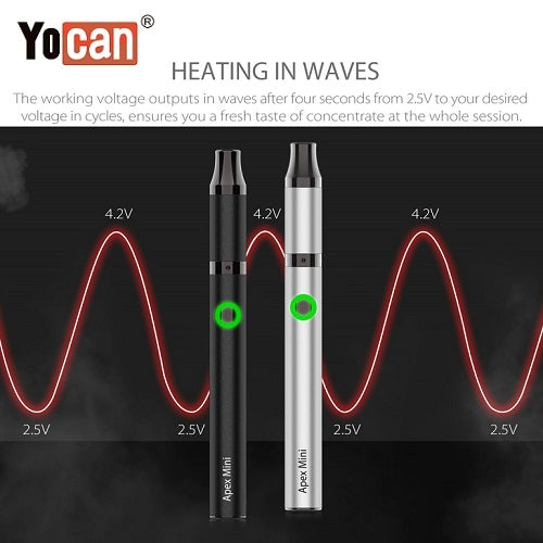 Yocan Apex Mini Variable Voltage Wax Pen Heating Waves Vape Pen Sales