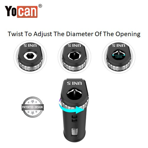 3 Yocan Uni S Cartridge Battery Mod Adjustable Opening Vape Pen Sales