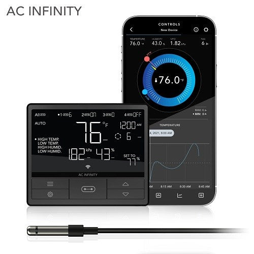 AC Infinity Controller Sensor 20' Climate Detector Probe