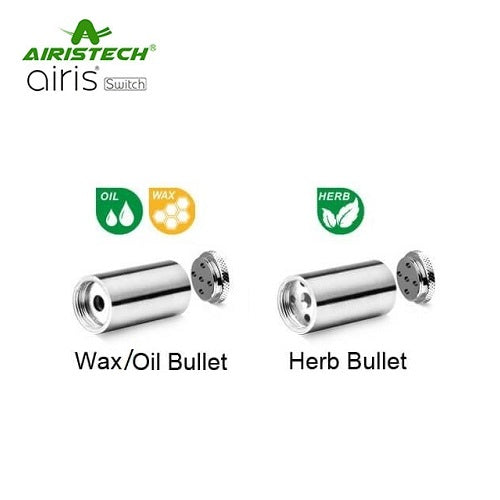Airistech Switch Replacement Dry Herb and Concentrate/Oil Bullets
