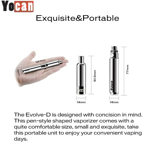 Yocan Evolve-D Rainbow Dual Pancake Coil Dry Herb Vape Pen Kit