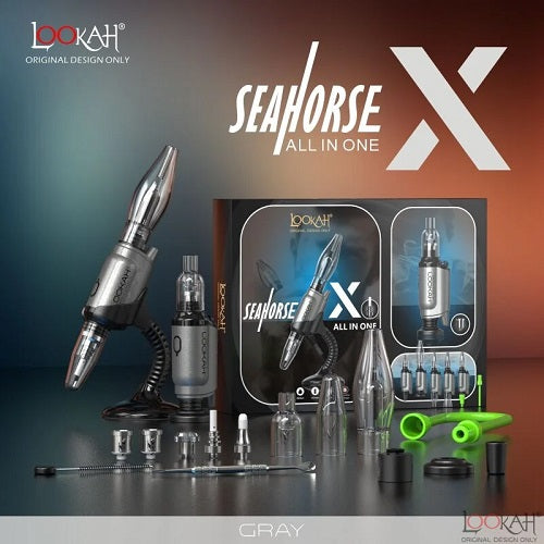 Lookah Seahorse X Multifunctional Concentrate Vaporizer Kit Gray