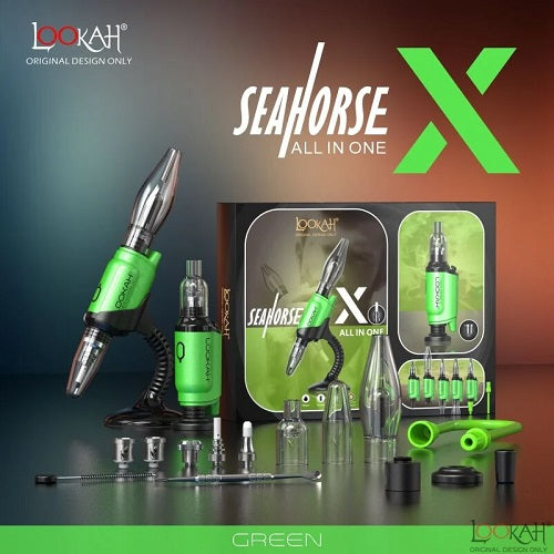 Lookah Seahorse X Multifunctional Concentrate Vaporizer Kit Green