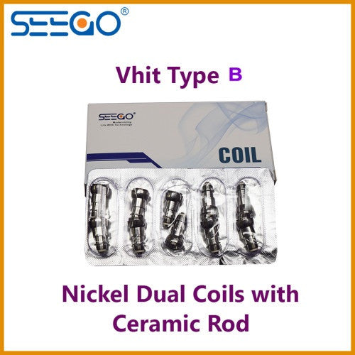 Seego Vhit Type B Single or Dual Nickel Replacement Coil (wax, thick oil) - Vape Pen Sales - 3