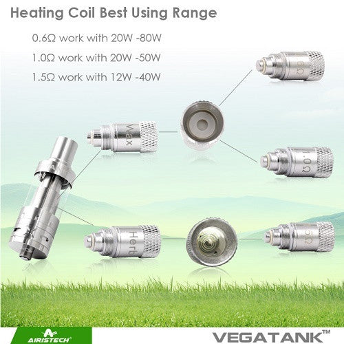 Airistech Vegatank Replacement Coils for Wax and Dry Herb - Vape Pen Sales