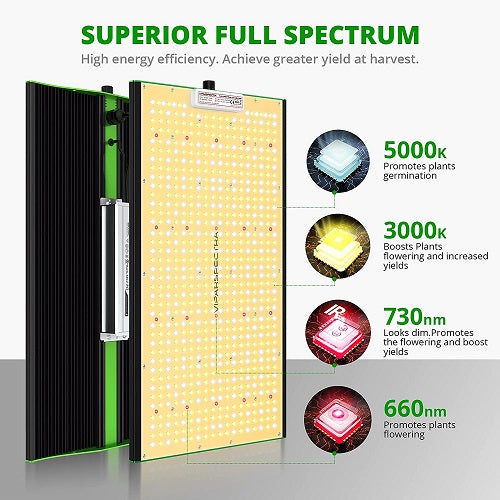 Viparspectra P2000 4x2 Dimmable Grow Light
