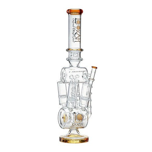 Quad Honeycomb Perc Recycler Water Pipe
