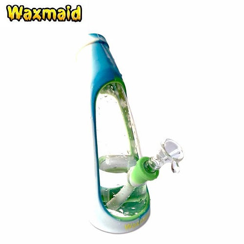 Waxmaid The Horn Glass and Silicone Water Bubbler