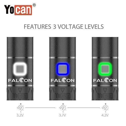 Yocan Falcon Wax and Dry Herb Vaporizer Kit Voltage Levels Vape Pen Sales