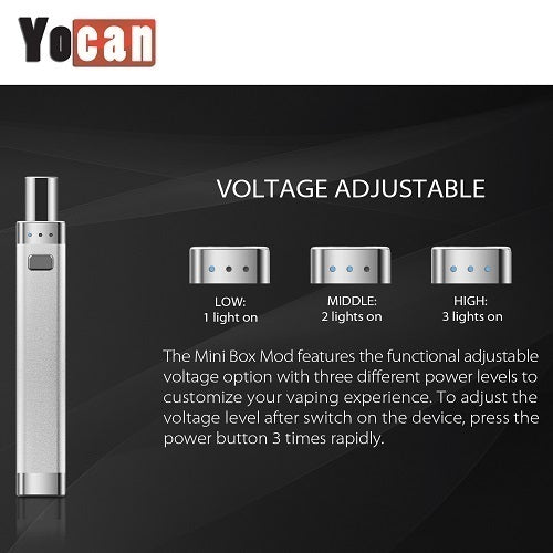 Yocan Delux 2-In-1 Concentrate Vaporizer Box Mod Kit