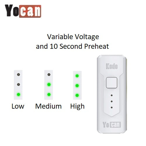 Yocan Kodo Pro Battery - Tiny Variable Voltage Cartridge Battery
