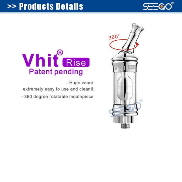 Seego VHIT Rise Single or Dual coil Atomizer (wax) - Vape Pen Sales - 3