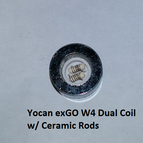 Yocan EXgo W4 Replacement Coil Dual Ceramic Rod or Nero (Wax) - Vape Pen Sales - 3